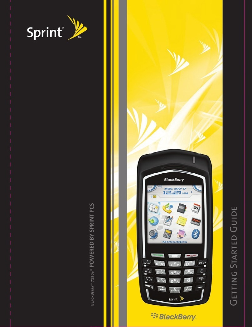 Blackbe;rry 7130E - VERSION 4.1 User manual