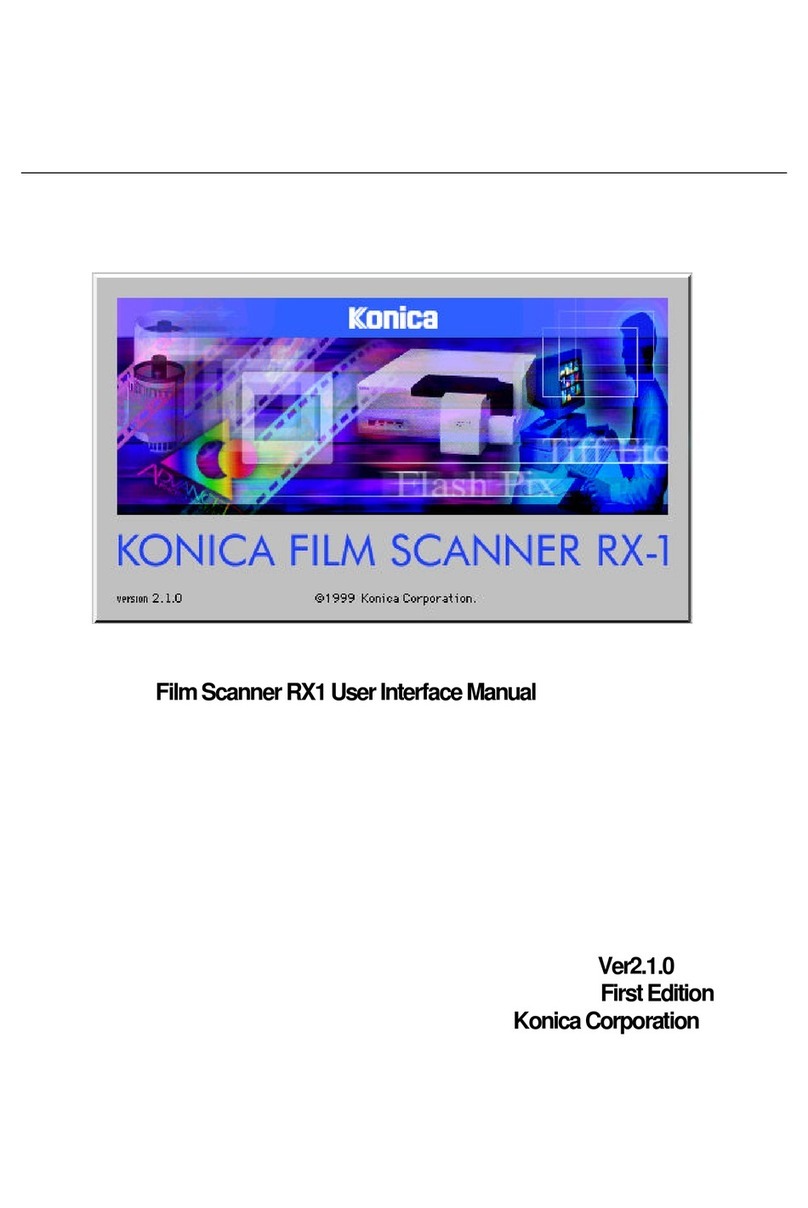 Konica Minolta SCANNER RX-1 - V2.1.0 User manual