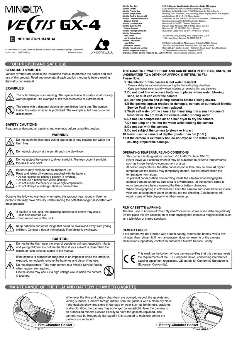 Minolta VECTIS GX-4 User manual