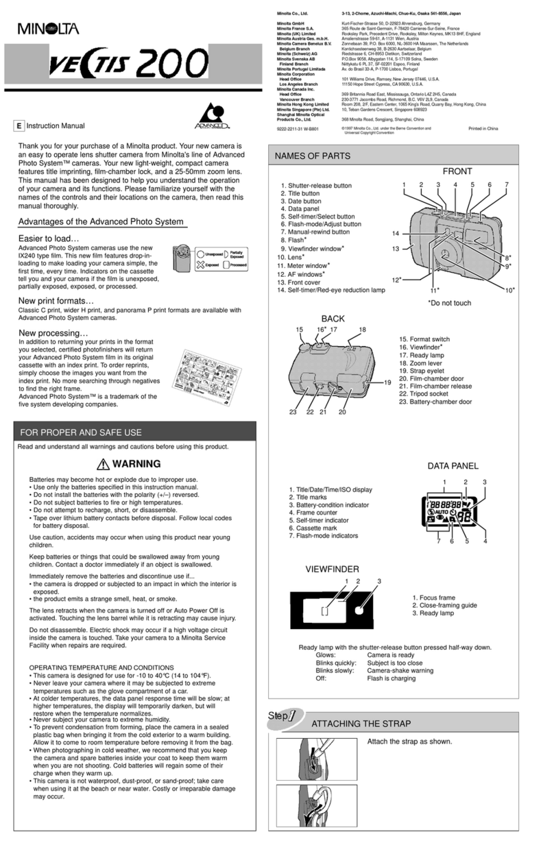 Minolta VECTIS 200 User manual
