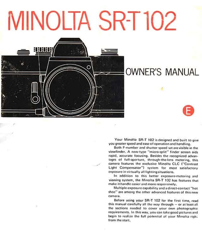 Minolta SR-T 102 User manual