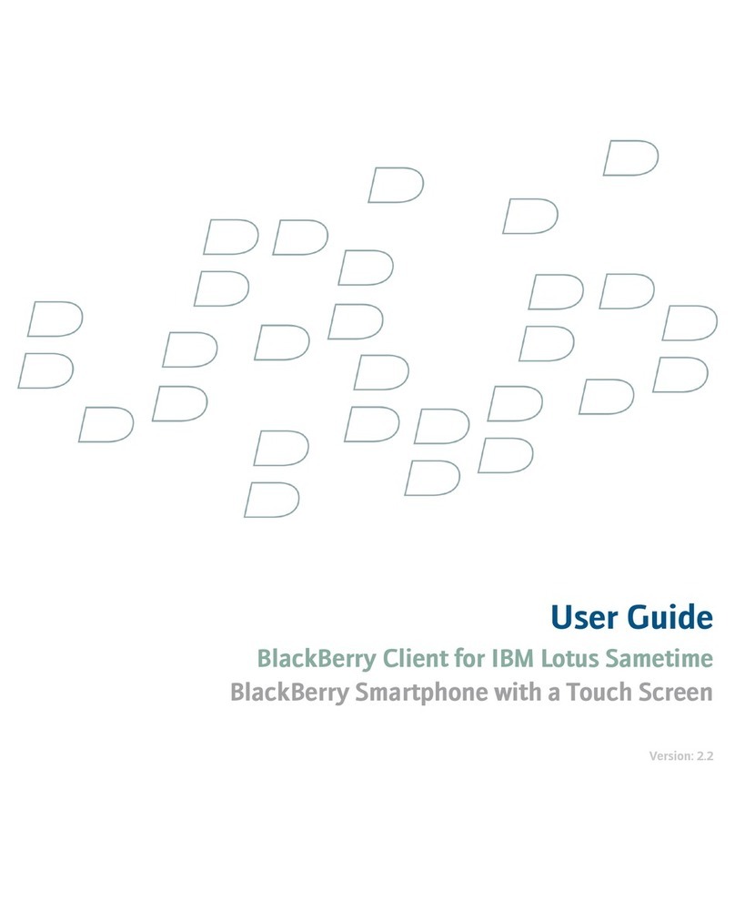 Blackbe;rry CLIENT FOR IBM LOTUS SAMETIME User manual Blackbe;rry CLIENT FOR IBM LOTUS SAMETIME User manual