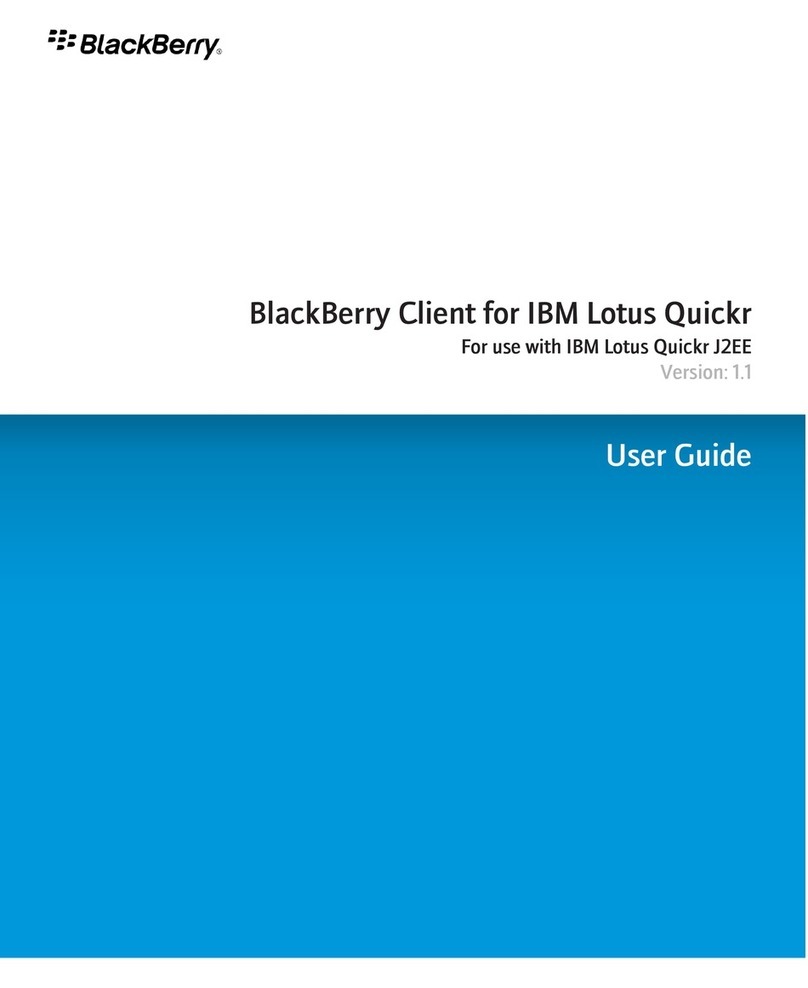 Blackbe;rry CLIENT FOR IBM LOTUS QUICKR - J2EE user guide Blackbe;rry CLIENT FOR IBM LOTUS QUICKR - J2EE user guide
