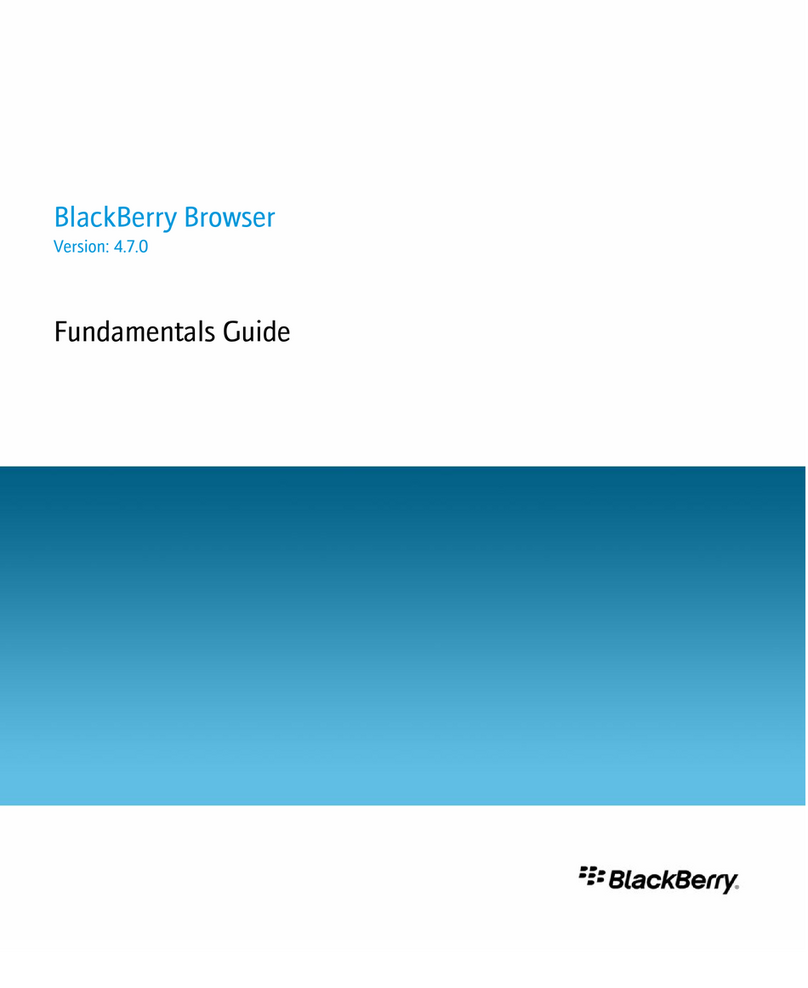 Blackbe;rry BROWSER VERSION 4.7.0 - FUNDAMENTALS GUIDE User manual Blackbe;rry BROWSER VERSION 4.7.0 - FUNDAMENTALS GUIDE User manual