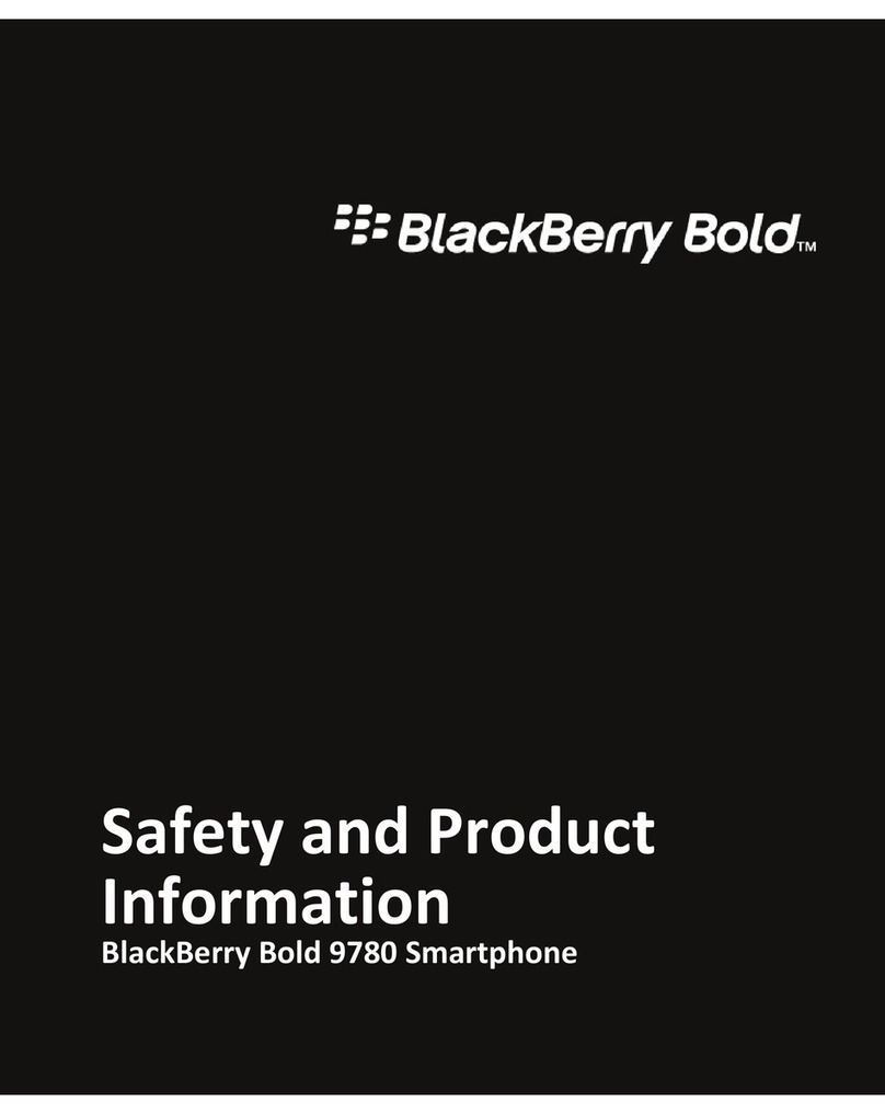 Blackbe;rry BOLD 9780 - SAFETY AND PRODUCT INFORMATION... User manual