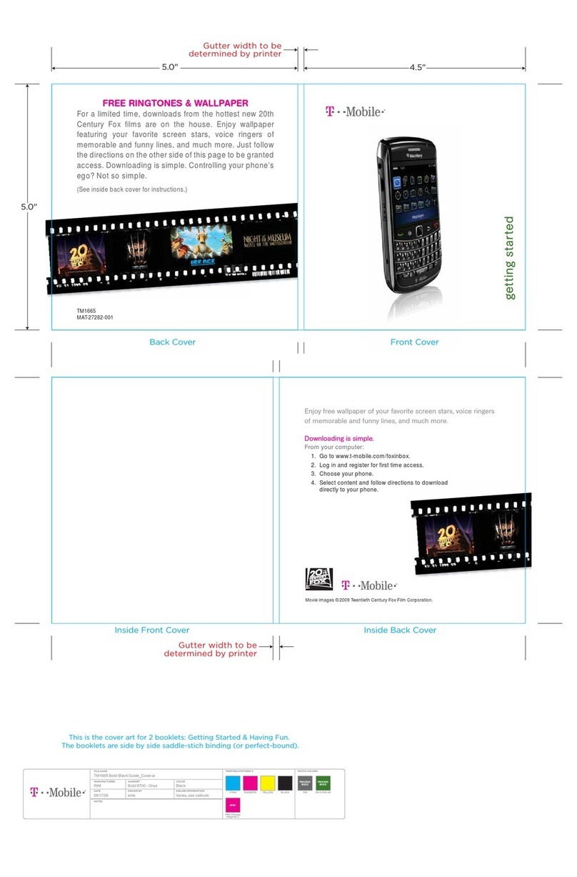 Blackbe;rry BOLD 9700 - T MOBILE - GETTING STARTED VERSION... User manual