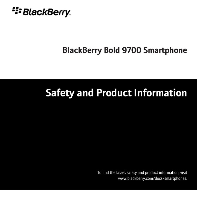 Blackbe;rry BOLD 9700 - SAFETY User manual