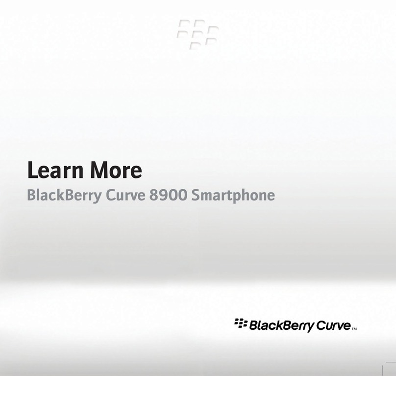 Blackbe;rry CURVE 8900 - LEARN MORE User manual