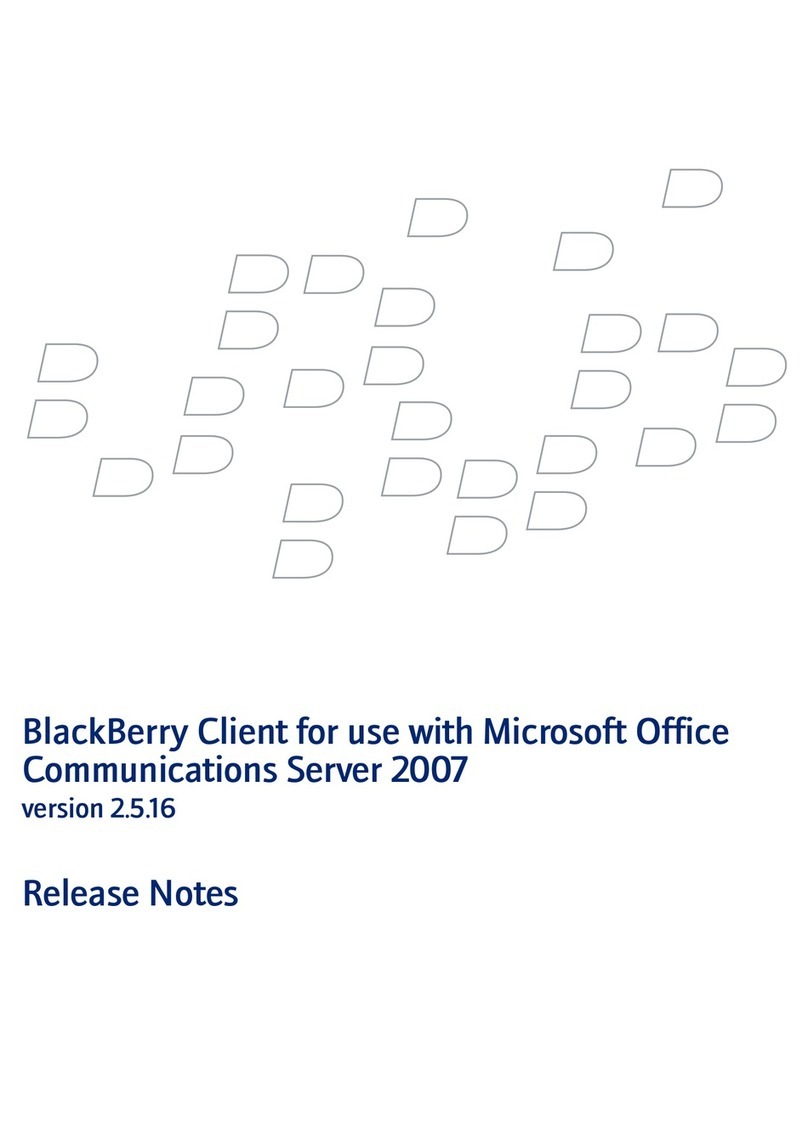 Blackbe;rry CLIENT FOR USE WITH MICROSOFT OFFICE LIVE COMMUNICATIONS SERVER... Instruction Manual Blackbe;rry CLIENT FOR USE WITH MICROSOFT OFFICE LIVE COMMUNICATIONS SERVER... Instruction Manual