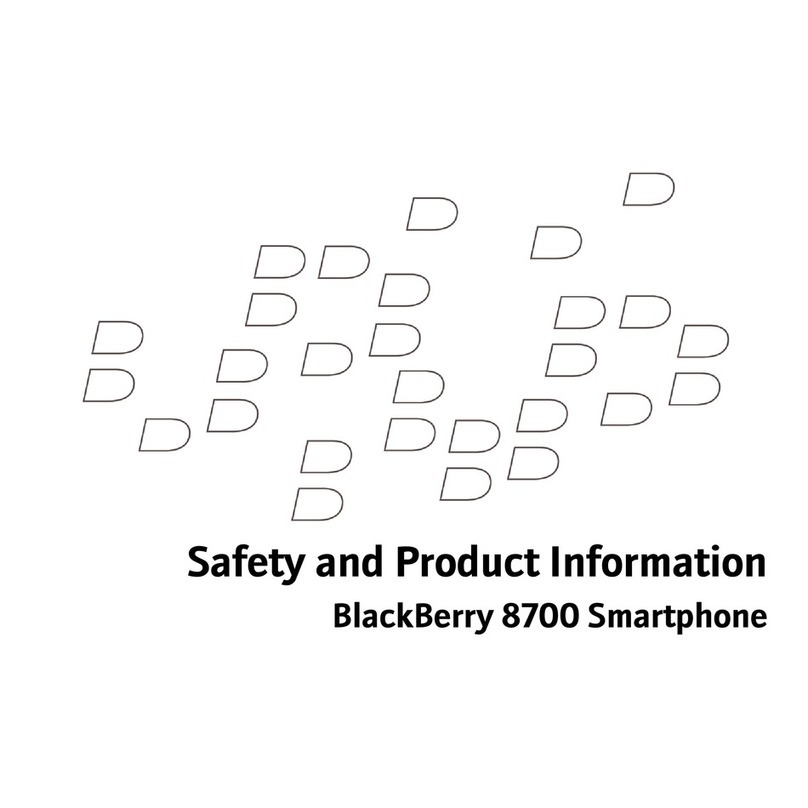 Blackbe;rry 8700 - SMARTPHONE - SAFETY AND User manual Blackbe;rry 8700 - SMARTPHONE - SAFETY AND User manual
