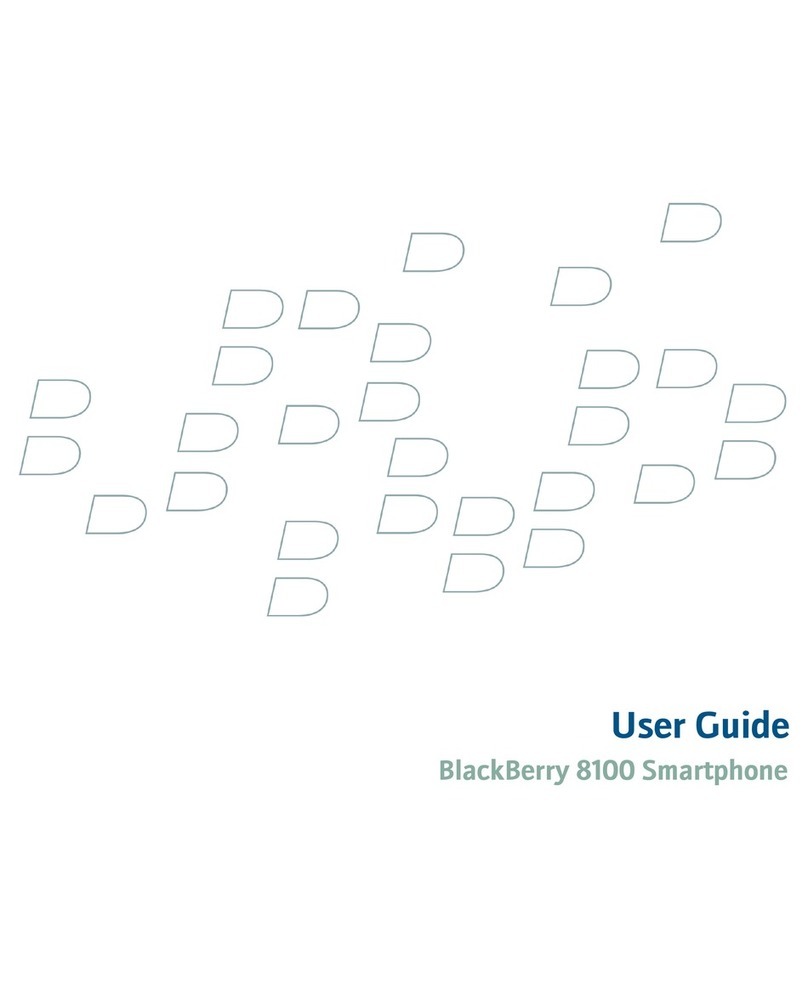 Blackbe;rry 8100 SMARTPHONE User manual
