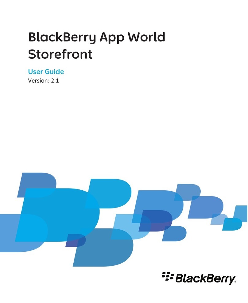 Blackbe;rry APP WORLD STOREFRONT 2.1 User manual Blackbe;rry APP WORLD STOREFRONT 2.1 User manual