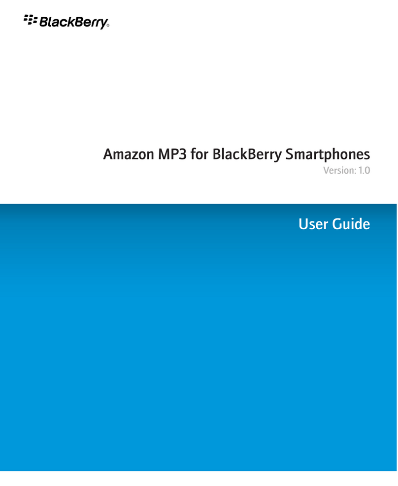 Blackbe;rry AMAZON MP3 - V1.0 User manual