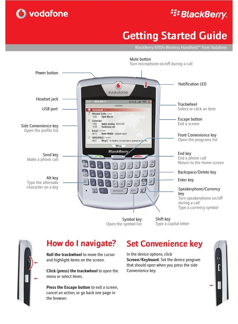 Blackbe;rry 8707v User manual