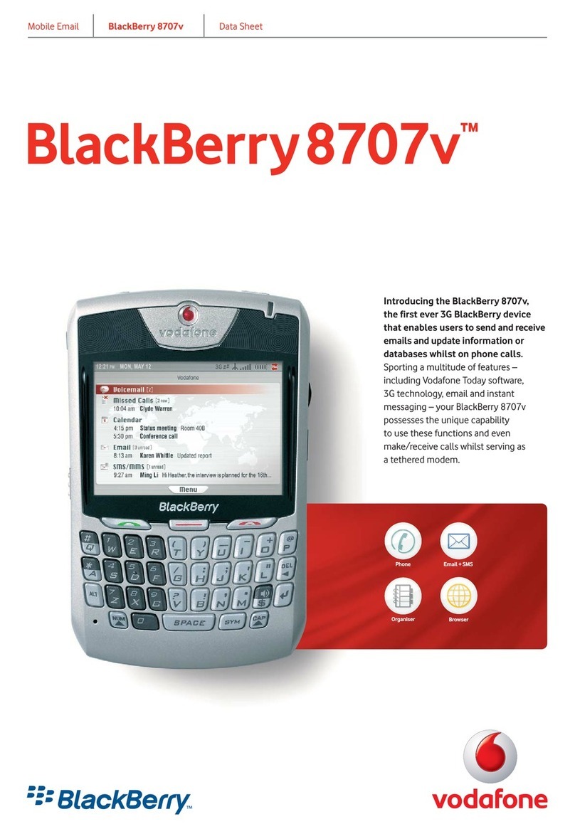 Blackbe;rry 8707v User manual