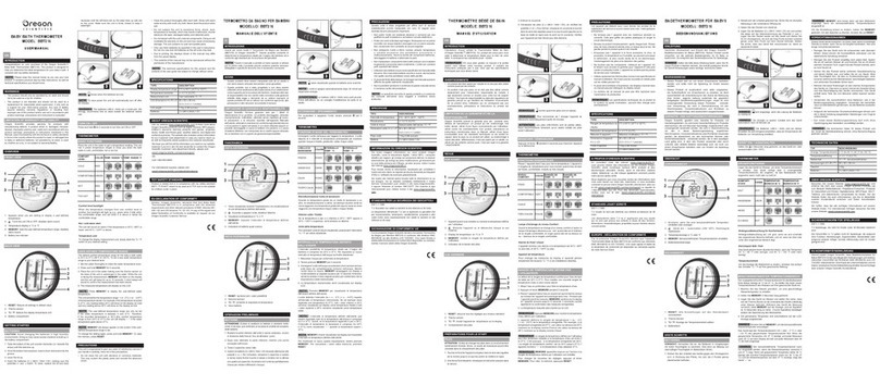 Oregon Scientific BBT216 User manual