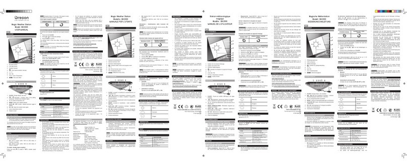 Oregon Scientific Magic BA2000 User manual