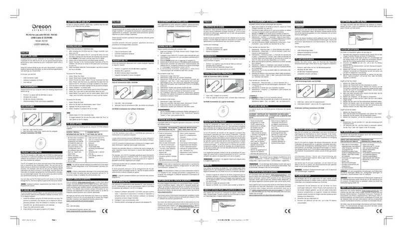 Oregon Scientific AD103 user manual