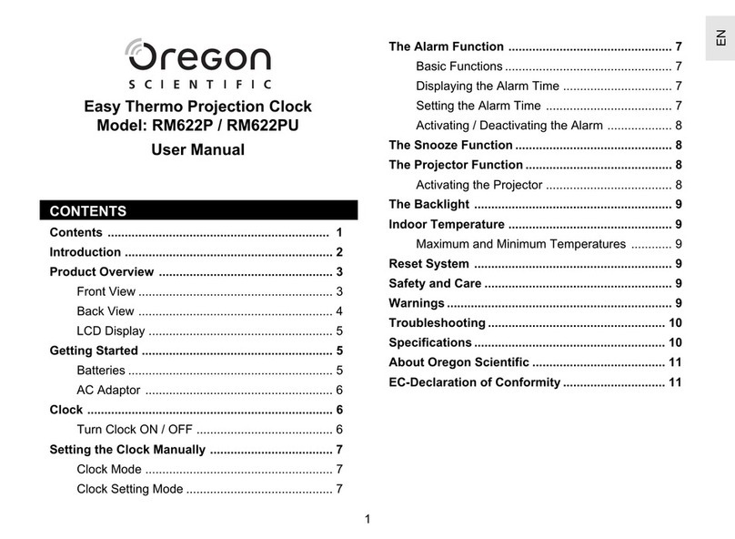Oregon Scientific RM622P user manual