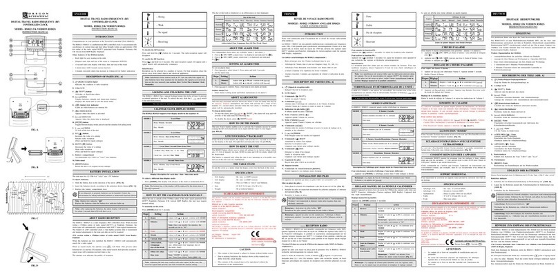 Oregon Scientific RM822 User manual