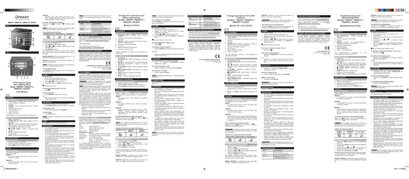 Oregon Scientific RA383P user manual