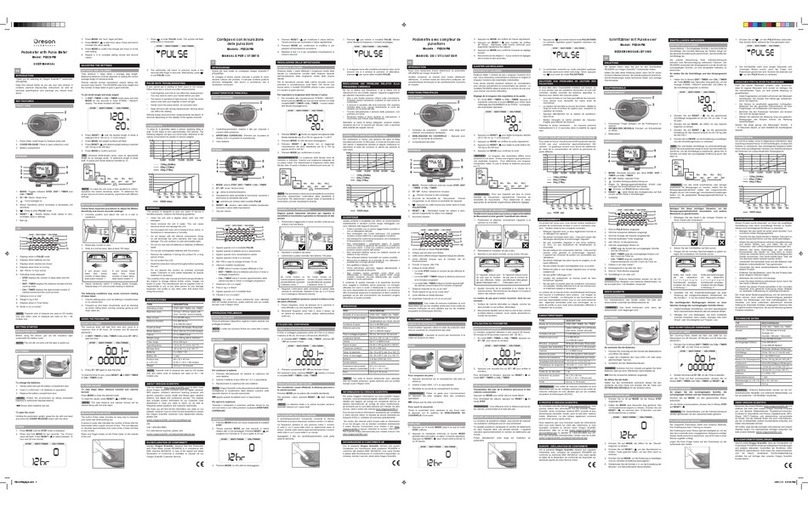 Oregon Scientific PE326PM User manual