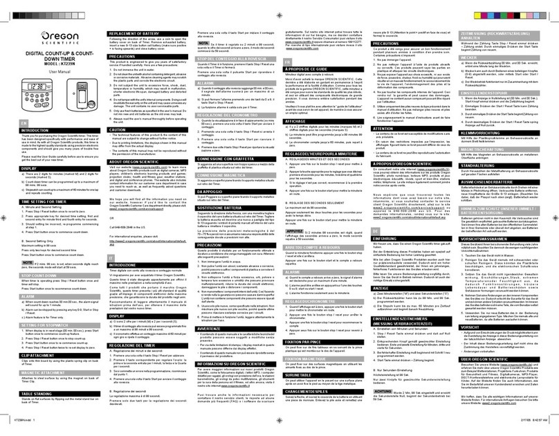 Oregon Scientific KT239N User manual