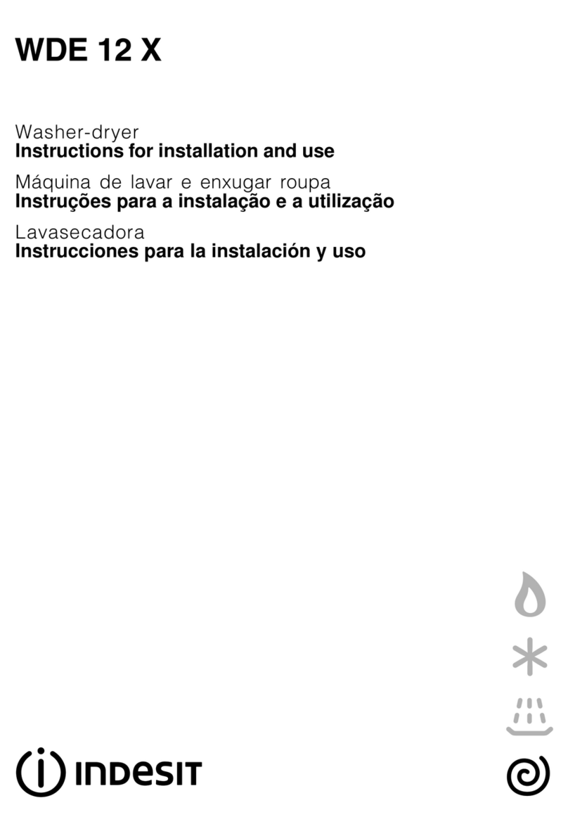 Indesit WDE 12 X User manual
