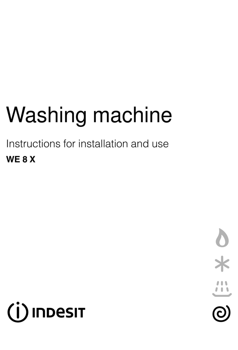 Indesit WE 8 X manual