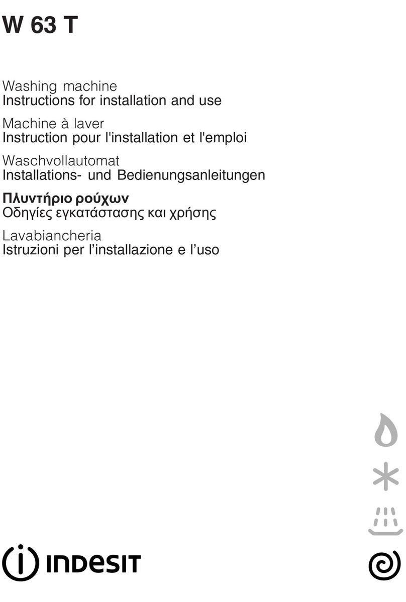 Indesit W 63 T User manual