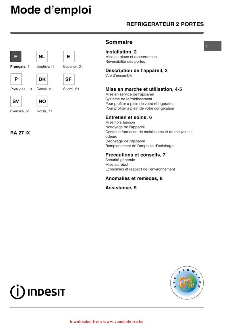 Indesit RA 27 IX manual