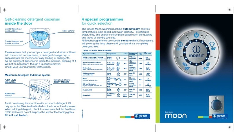 Indesit SIXL 125 S quick guide