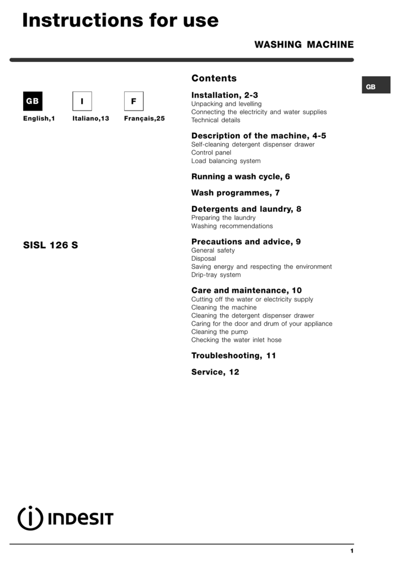 Indesit SISL 126 S manual