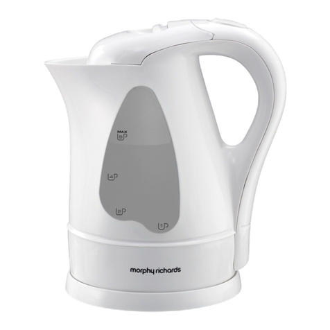 Morphy Richards 43670 SELECT OPERA KETTLE User manual