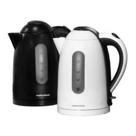 Morphy Richards DOME PLASTIC JUG KETTLE instructions