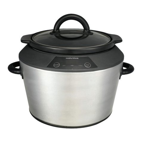 Morphy Richards DIGITAL 5 LITRE SLOW COOKER User manual