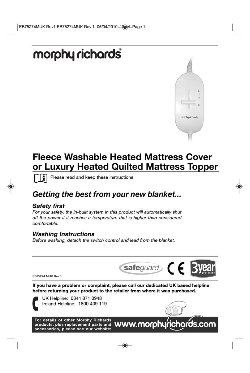 Morphy Richards EB75274MUK - REV 1 User manual