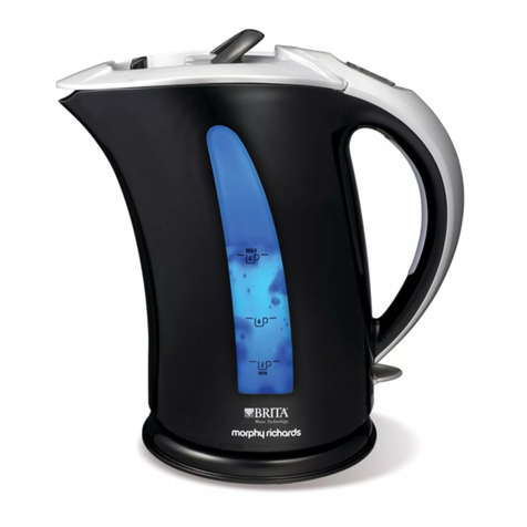 Morphy Richards BRITA WATER FILTER KETTLE 43532 instructions