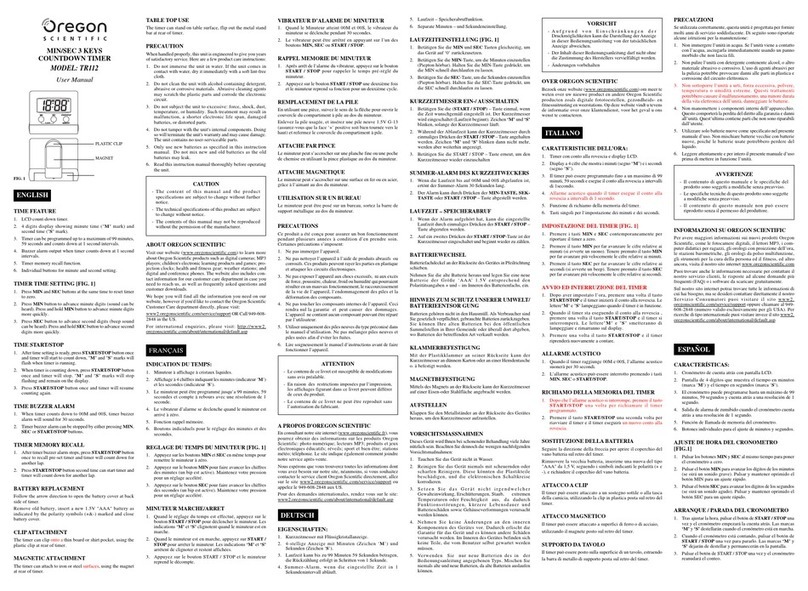 Oregon Scientific TR112 user manual