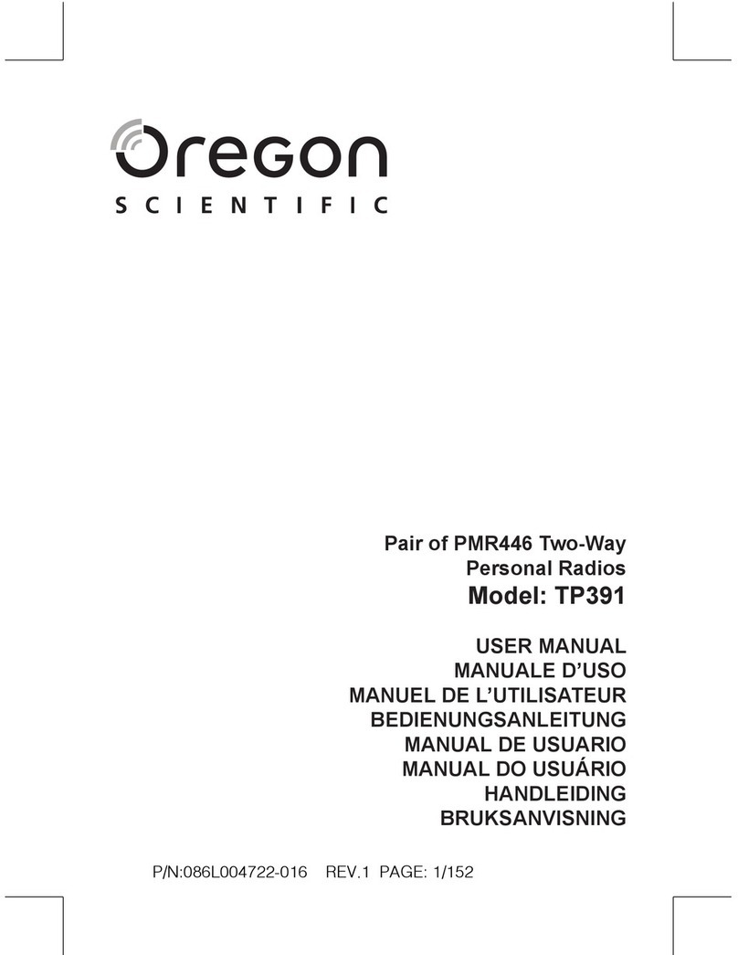 Oregon Scientific TP391 user manual