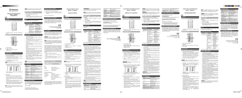 Oregon Scientific THGN132N user manual Oregon Scientific THGN132N user manual