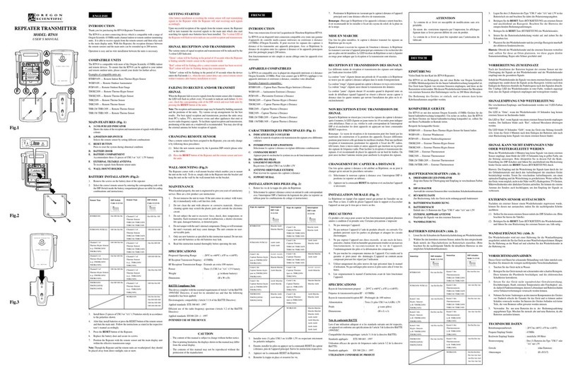 Oregon Scientific RT918 user manual