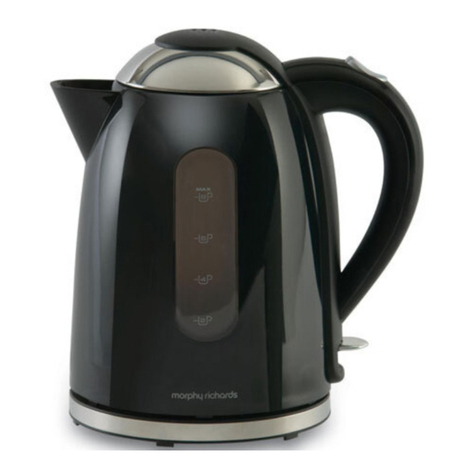 Morphy Richards 43173 BLACK ACCENTS JUG KETTLE User manual