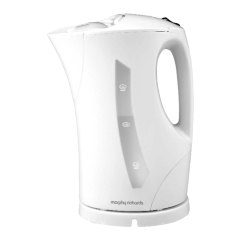 Morphy Richards 43531 ESSENTIALS GRAPHITE KETTLE User manual