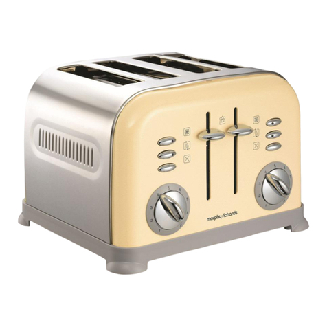 Morphy Richards 4 SLICE ACCENT TOASTER User manual