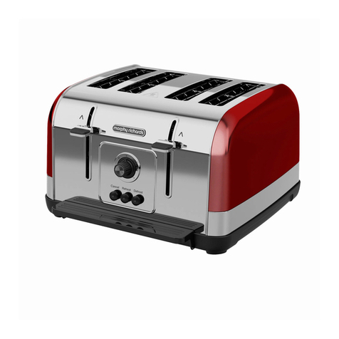 Morphy Richards 2 SLICE ACCENTS TOASTERS WITH PAUSE AND... User manual