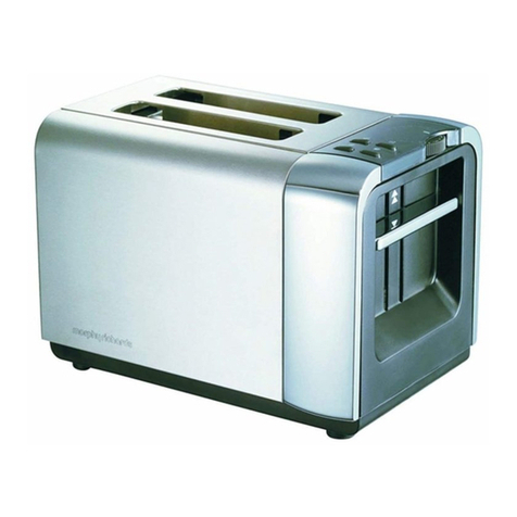 Morphy Richards 2 SLICE ACCENTS TOASTERS WITH PAUSE AND... User manual