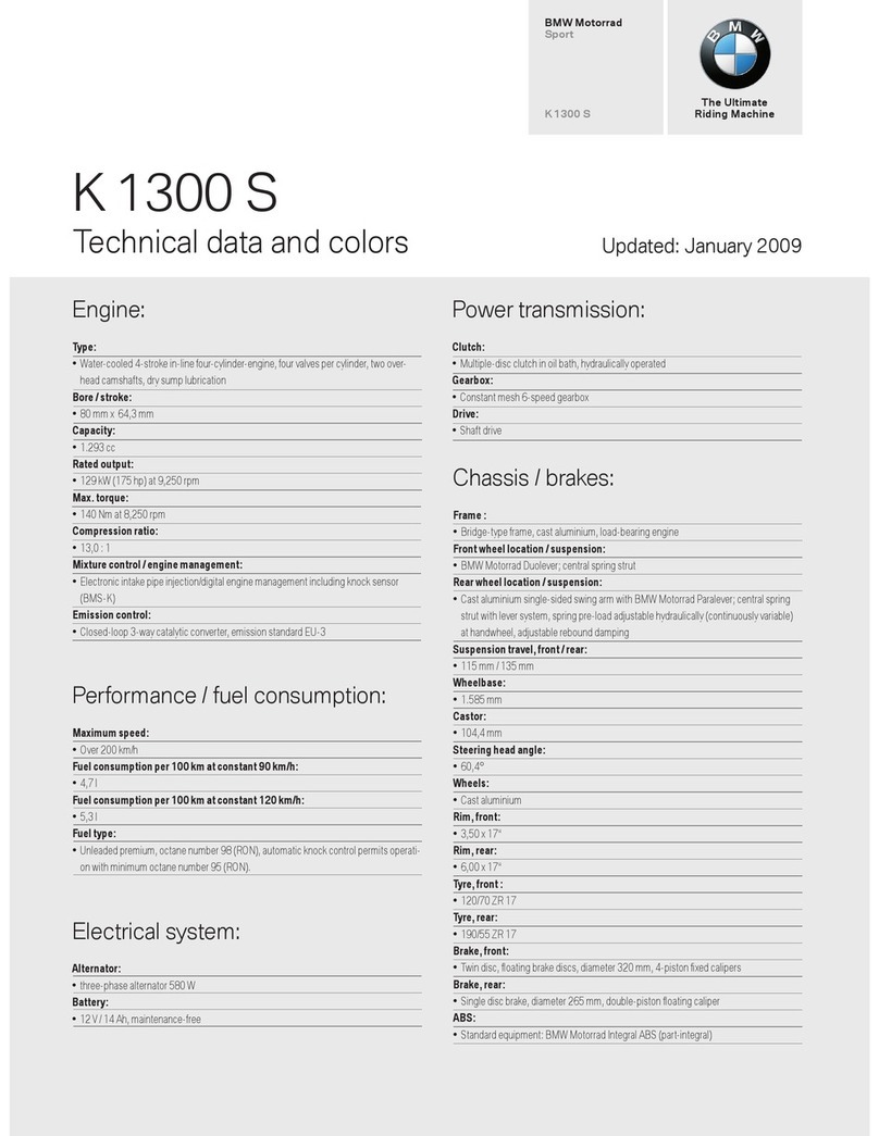 BMW K 1300 S Rider's Instruction manual
