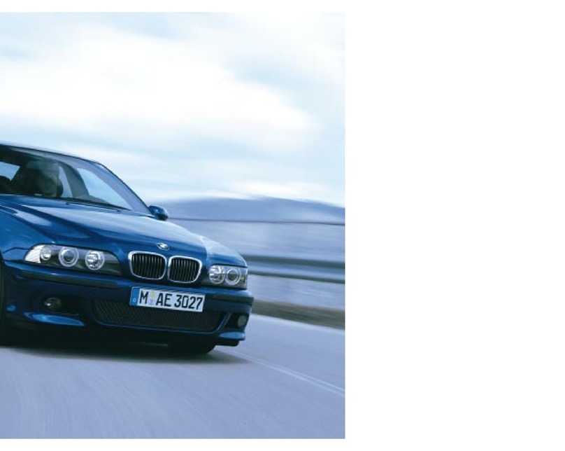 BMW M5 2002 User manual