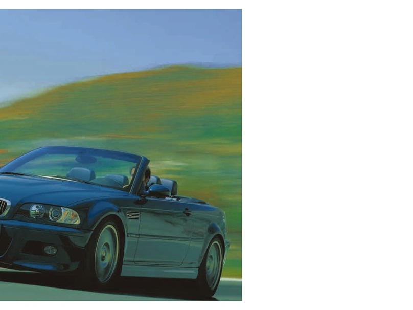 BMW M3 CONVERTIBLE 2004 owner's manual